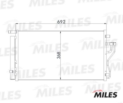 Радиатор кондиционера Miles ACCB013