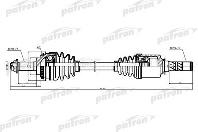 Полуось PATRON PDS5528