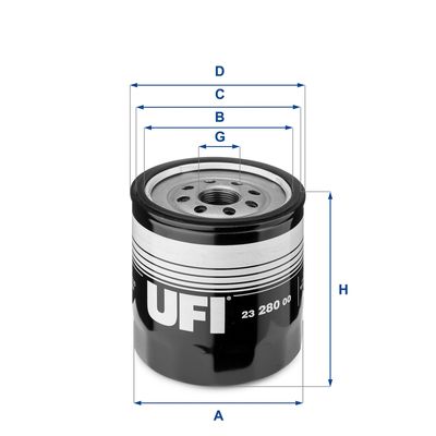 Фильтр масляный UFI 2328000