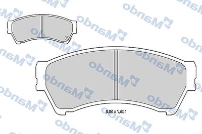 Колодки тормозные передние Mando MBF015644