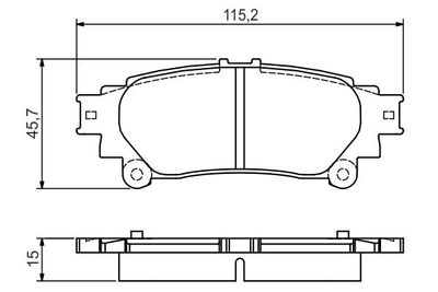 Колодки тормозные дисковые задние BOSCH 0986495174