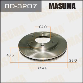 Диск тормозной Masuma BD3207