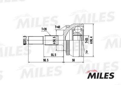 ШРУС наружный Miles GA20505