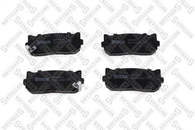 Колодки дисковые задние с антискрипными пластинами STELLOX 660002BSX