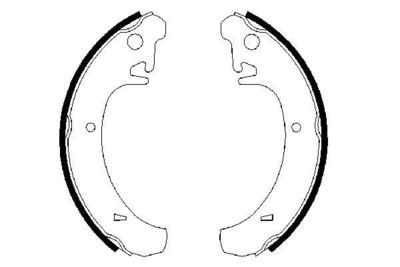 Колодки тормозные барабанные BOSCH 0986487219