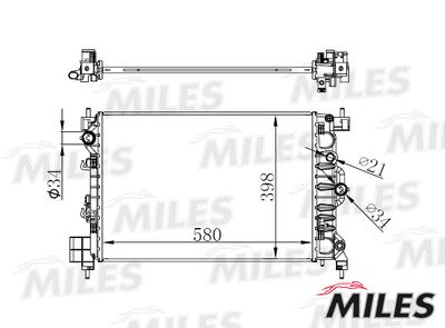 Радиатор Miles ACRB440