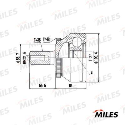 ШРУС наружный Miles GA20605