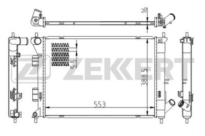 Радиатор системы охлаждения FREE-Z KK0254
