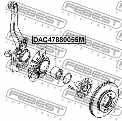 Подшипник передней ступицы FEBEST DAC47880055M