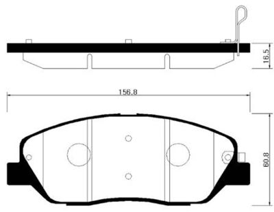 Колодки тормозные дисковые передние HSB HP0033
