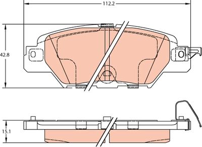 Колодки тормозные задние TRW GDB2163