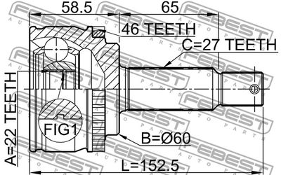 ШРУС FEBEST 2210CDA46