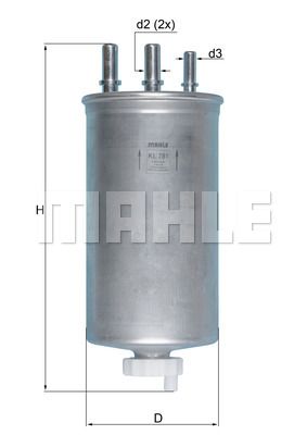 Фильтр топливный MAHLE KL781