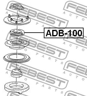Подшипник передней опоры амортизатора FEBEST ADB100