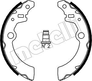Колодки тормозные барабанные METELLI 530404