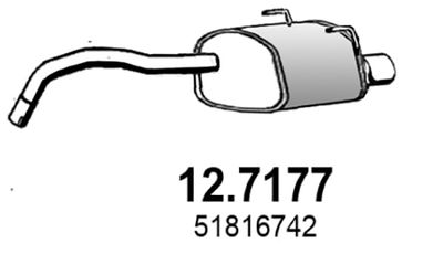 Глушитель задняя часть ASSO 127177