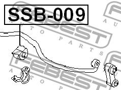 Втулка стабилизатора переднего FEBEST SSB009