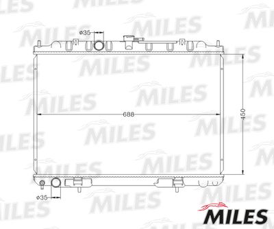 Радиатор Miles ACRB195