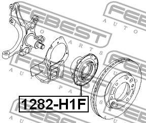 Ступица передняя FEBEST 1282H1F