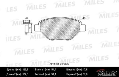 Колодки тормозные дисковые BLITZ BB0289