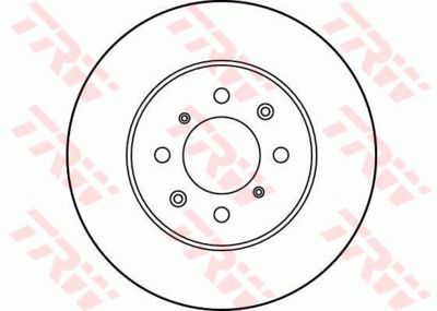 Диск тормозной передний TRW DF3021