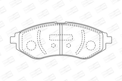 Комплект колодок для дискового тормоза AYWIparts AW1810567