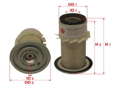 Фильтр воздушный SAKURA AS8801