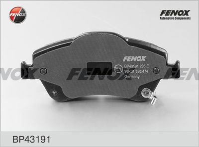 Колодки тормозные передние FENOX BP43191