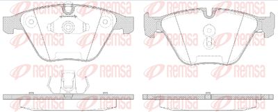 Колодки тормозные дисковые передние REMSA 085750