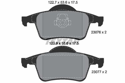 Колодки тормозные дисковые TEXTAR 2307602