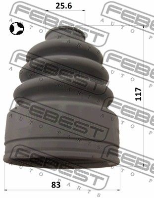 Пыльник ШРУС внутреннего комплект FEBEST 0315YF4T