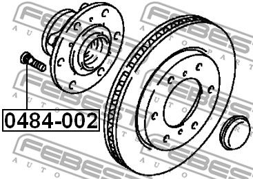 Шпилька колесная MITSUBISHI MB584750