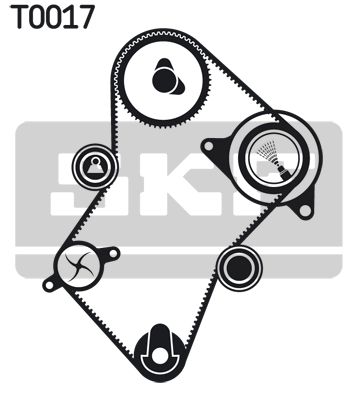 Комплект ремня ГРМ SKF VKMC03244