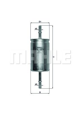 Фильтр топливный MAHLE KL559