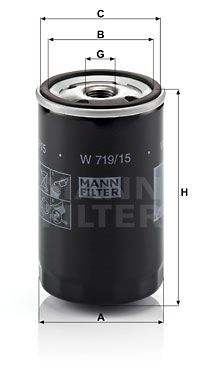 Фильтр масляный MANN-FILTER W71915