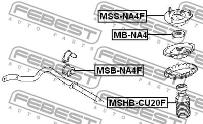 Подшипник передней опоры амортизатора MITSUBISHI MR594349
