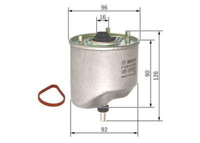 Фильтр топливный BOSCH F026402862