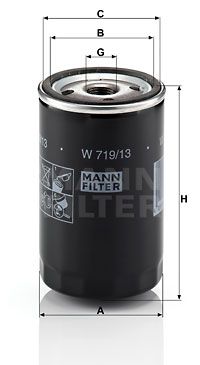 Фильтр масляный MANN-FILTER W71913