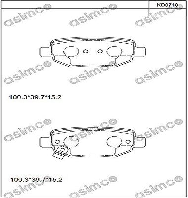 Колодки тормозные дисковые задние CHERY T113502080BA