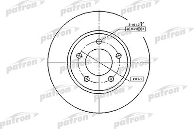 Диск тормозной передний PATRON PBD53004