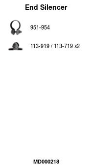 Глушитель задняя часть POLMOSTROW 3021