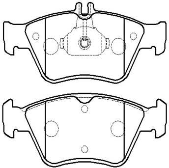 Колодки тормозные дисковые HSB HP5195