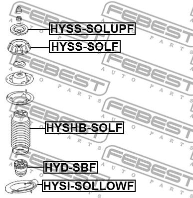 Демпфер пружины подвески Hyundai/Kia 546333X000