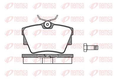 Колодки тормозные дисковые REMSA 059130