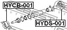 Муфта кардана FEBEST HYDS001
