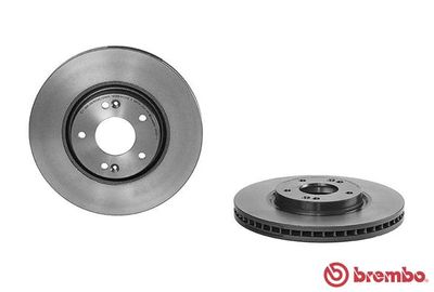 Диск тормозной передний вентилируемый BREMBO 09A80711