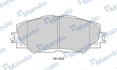 Колодки тормозные передние Mando MBF015222