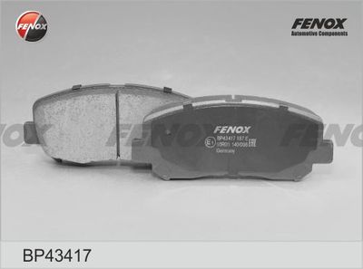 Колодки тормозные дисковые FENOX BP43417