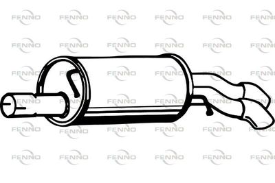 Глушитель задняя часть POLMOSTROW 1269