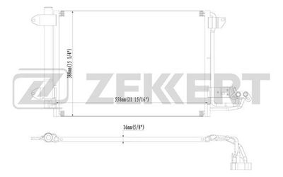 Радиатор кондиционера Zekkert MK3003